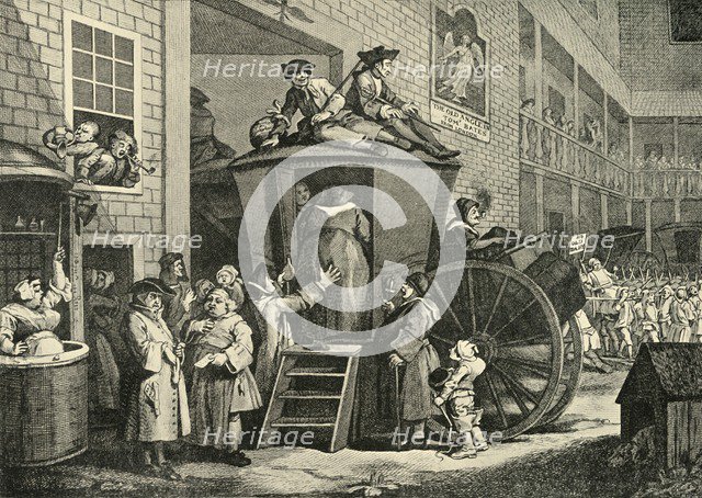 'A Country Inn Yard', 1747, (1925). Creator: William Hogarth.