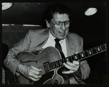 Tal Farlow playing the guitar at The Bell, Codicote, Hertfordshire, 18 May 1986. Artist: Denis Williams