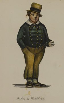 William Evans Burton (1804-1860) as Waddilove [In To Parents and Guardians], 1855-1859. Creator: Alfred Jacob Miller.