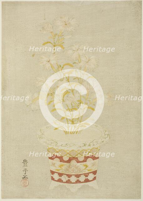 Pinks in a Porcelain Pot, c. 1765. Creator: Unknown.