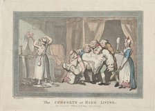 The Comforts of High Living, December 16, 1794., December 16, 1794. Creator: Thomas Rowlandson.