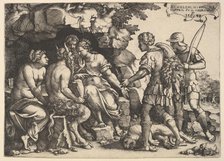 Thetis and Chiron, 1543. Creator: Georg Pencz.