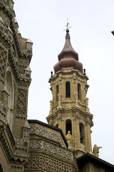 Tower, La Seo Cathedral, Zaragoza, Spain, 2007. Artist: Samuel Magal