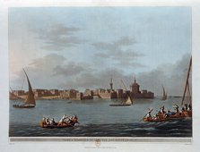 'Fort and Harbour of Aboukir, Ancient Canopus', Egypt, 1801. Artist: Thomas Milton