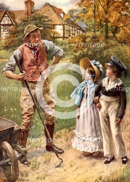 "You Shall Be Our Head Garderner When We're Married" from "The Runaway Couple"', c1900.  Creator: Harold Copping.