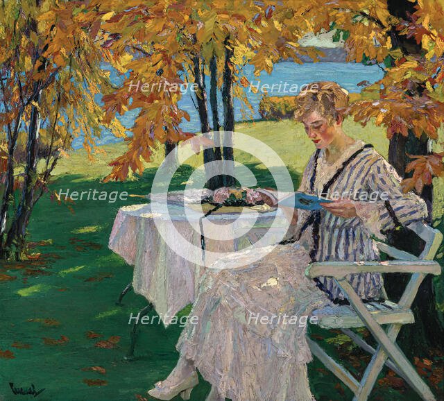 Beautiful autumn days, Early 1930s. Creator: Cucuel; Edward (1875-1954).