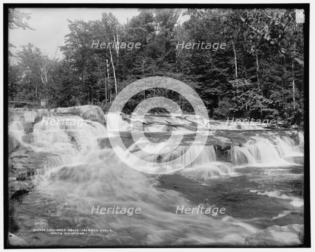 Cascades above Jackson Falls, White Mountains, c1901. Creator: Unknown.