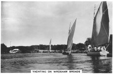 Yachting on Wroxham Broads, 1936. Artist: Unknown