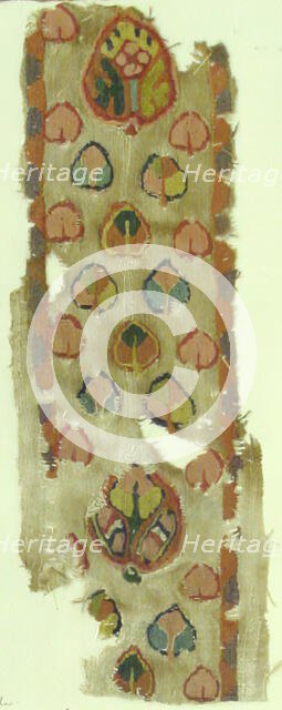 Textile Fragment, Coptic, 5th century. Creator: Unknown.