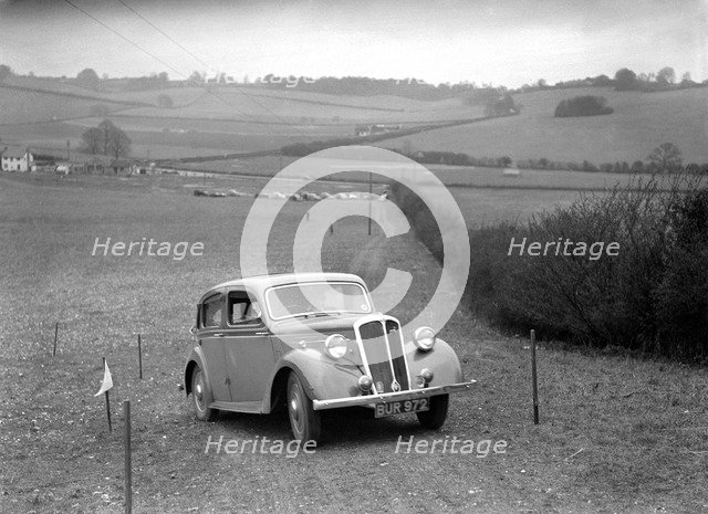 Standard Twelve of K Picken at the Standard Car Owners Club Southern Counties Trial, 1938. Artist: Bill Brunell.