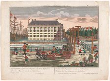 View of the Arsenal at the Admiralty in Amsterdam, 1742-1801. Creator: Anon.