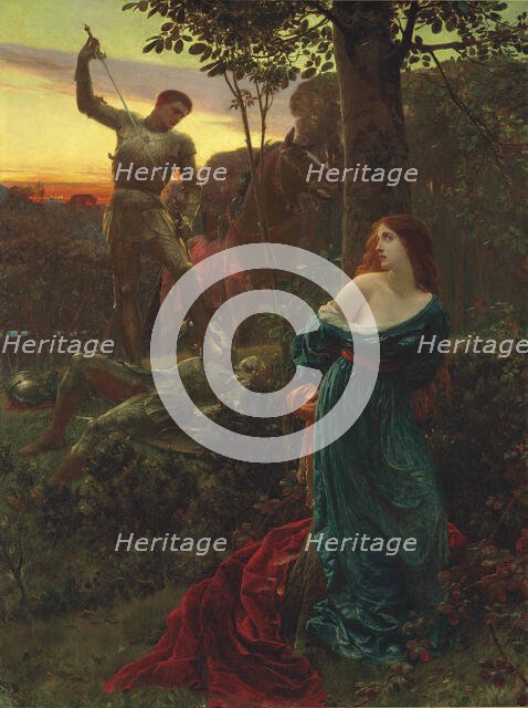 Chivalry, 1885. Creator: Dicksee, Sir Frank (1853-1928).