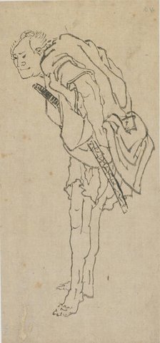 Standing man, late 18th-early 19th century. Creator: Hokusai.