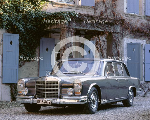 1965 Mercedes Benz 600 limousine. Artist: Unknown.