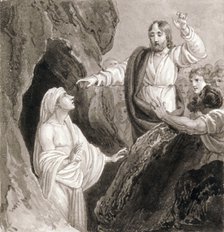 'Christ Raising Lazarus from the Tomb', c1810-c1844.  Artist: Henry Corbould 