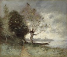 Bank of the Loire Near Chouze', 1893. Creator: Trouillebert, Paul Desire (1829-1900).