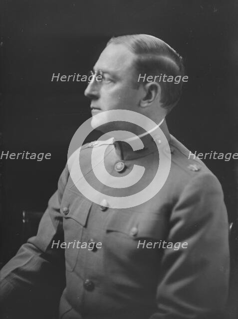 Colonel M.J. Griggs, portrait photograph, 1919 Jan. 31. Creator: Arnold Genthe.