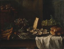 Breakfast Piece with Oysters, 1729. Creator: Alexandre François Desportes.
