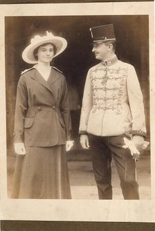 Emperor Charles I of Austria (1887-1922), with Empress Zita. Creator: Anonymous.