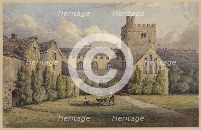 Brecon Priory, c1830-1850. Creator: Joseph Murray Ince.