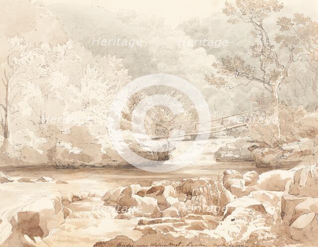 Bridge Near Waters-Meet, Lynton, North Devon, first half 19th century. Creator: James Bulwer.