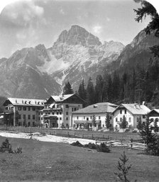 Schluderbach and Croda Pass (Croda Rosa), Tyrol, Austria, c1900s.Artist: Wurthle & Sons
