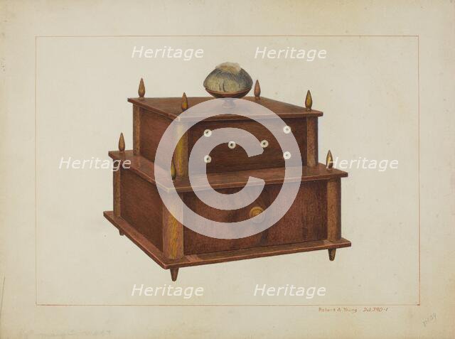 Sewing Cabinet, c. 1938. Creator: Young, Robert A..