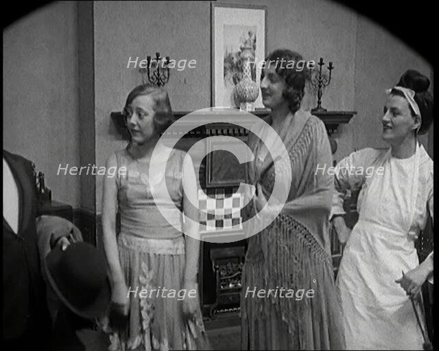 The Actors Edward Chapman and Gracie Fields Acting in a Play, 1920s. Creator: British Pathe Ltd.