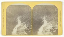 Marble Cañon, one of the gorges of the Colorado here, 1.200 feet deep..., 1872. Creator: William H. Bell.