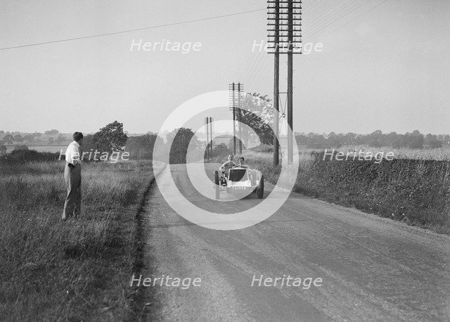 Road testing Raymond Mays' Vauxhall-Villiers, c1930s. Artist: Bill Brunell.