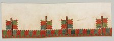 Skirt Border and Sleeve, 1700s. Creator: Unknown.