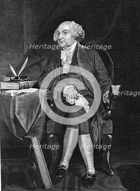John Adams (1735-1826), second President of the USA (1797-1801). Artist: Unknown