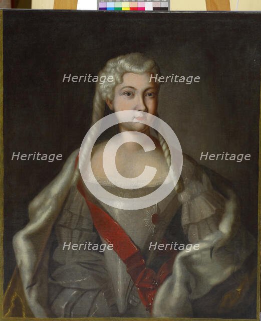 Portrait of Princess Anna Leopoldovna (1718-1746), tsar's Ivan VI mother, Second Half of 18th cen. Creator: Anonymous.