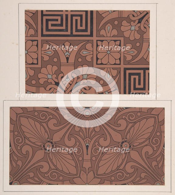 Design drawing, ca. 1883, based on earlier design. Creator: Christopher Dresser.
