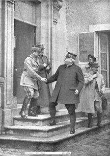'Le general Joffre a l'armee de Verdun; Avec le general Nivelle, commandant d'armee..., 1916. Creator: Unknown.