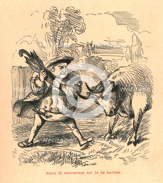 'Henry is determined not to be bullied', 1897. Creator: John Leech.