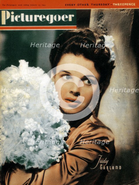 Judy Garland (1922-1969), American actress and singer, 1943. Artist: Unknown