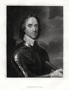 Oliver Cromwell, 1860. Artist: Unknown