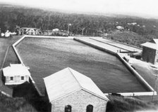 Mt Crosby Reservoir, Pumping Stations and Filter beds, 1925. Creator: Jack Bain.