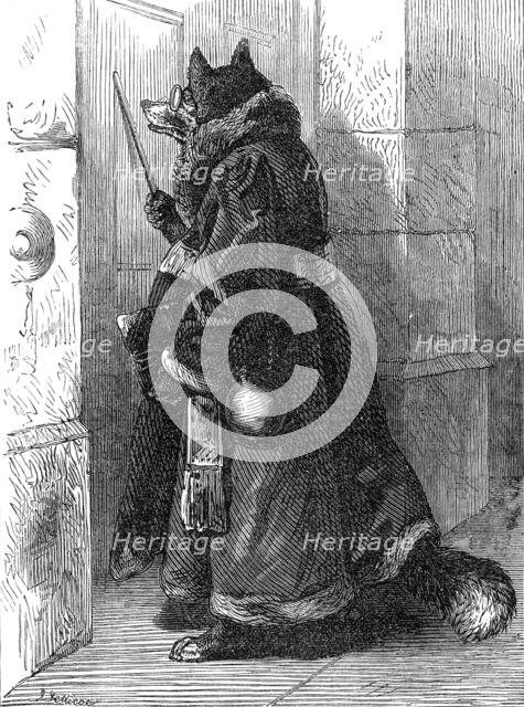 The Fox Disguised as a Physician, from "Reynard the Fox", 1872. Creator: James Davis Cooper.