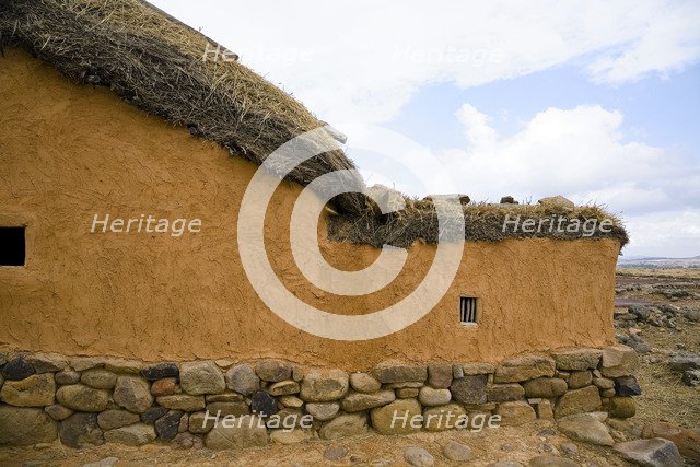 A Celtiberian house in Numantia (Numancia), Spain, 2007. Artist: Samuel Magal