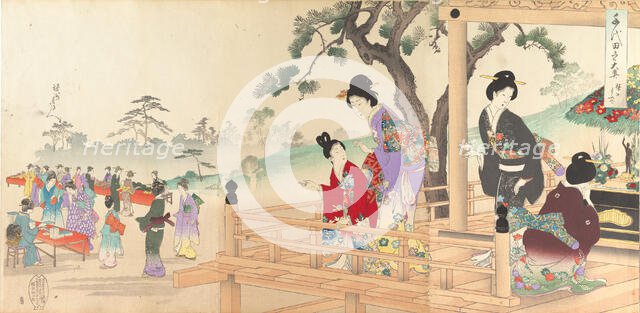 Chiyoda Castle (Album of Women), 1895., 1895. Creator: Chikanobu Yoshu.
