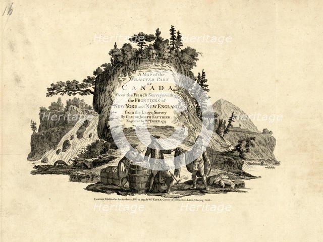 Indians in the Fur Trade in Canada, 1777. Creator: Faden, William (1749-1836).