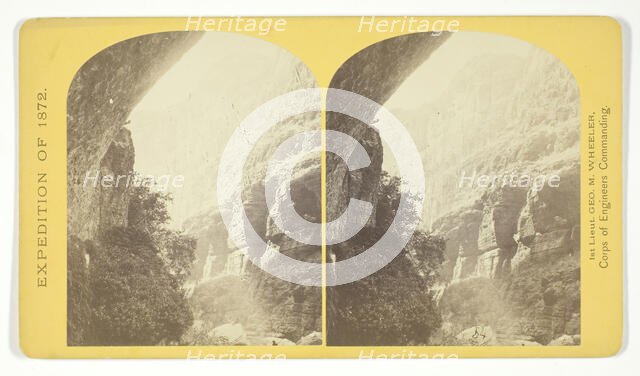 The Cañon of Kanab Creek, near its junction with the Grand Cañon of the Colorado..., 1872. Creator: William H. Bell.