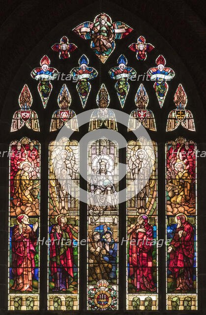 East window, All Saints' Church, Leek Road, Hanley, Stoke-on-Trent, 2018. Creator: Steven Baker.