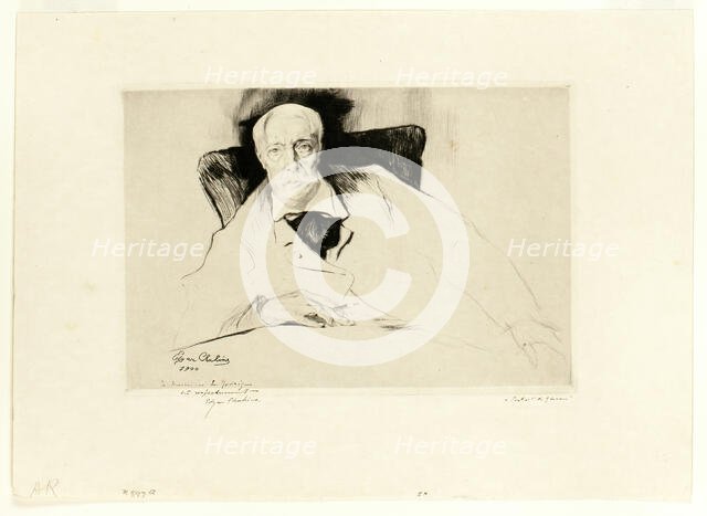 Alfred Stevens, 1900. Creator: Edgar Chahine.