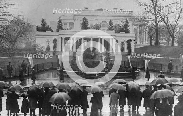 Woman Suffrage - Picket Parade, 1917. Creator: Harris & Ewing.