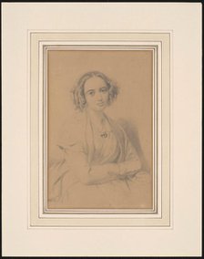Portrait of the composer Fanny Hensel née Mendelssohn (1805-1847), 1847. Creator: Hensel, Wilhelm (1794-1861).