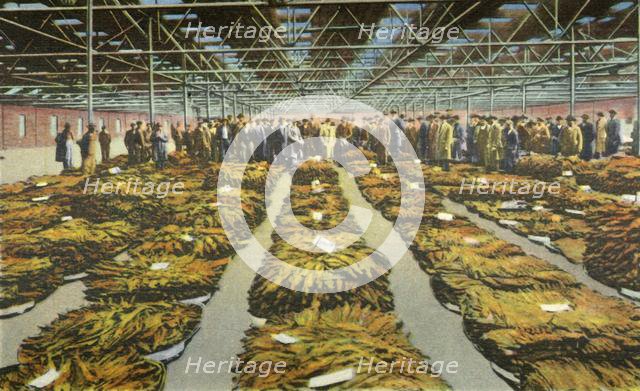 'Tobacco Sale, an ever interesting Scene', 1942. Creator: Unknown.