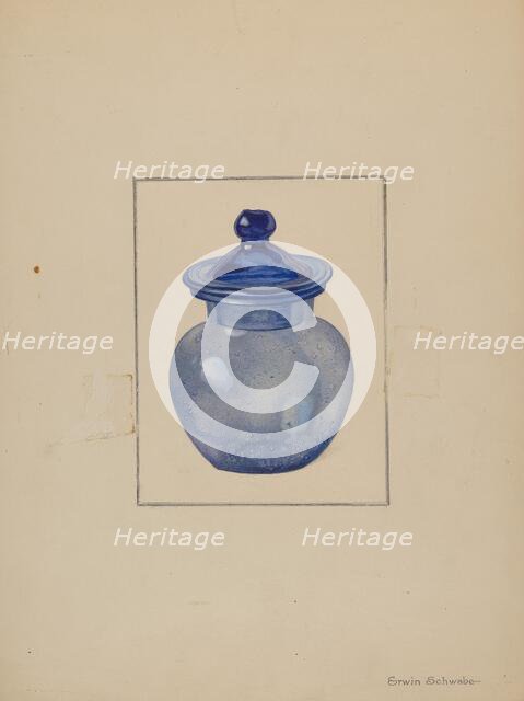 Rose Petal Jar, c. 1937. Creator: Erwin Schwabe.